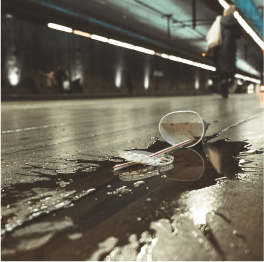 Spilled drink