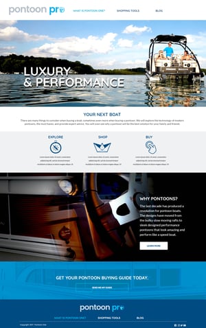 website design pontoon pro