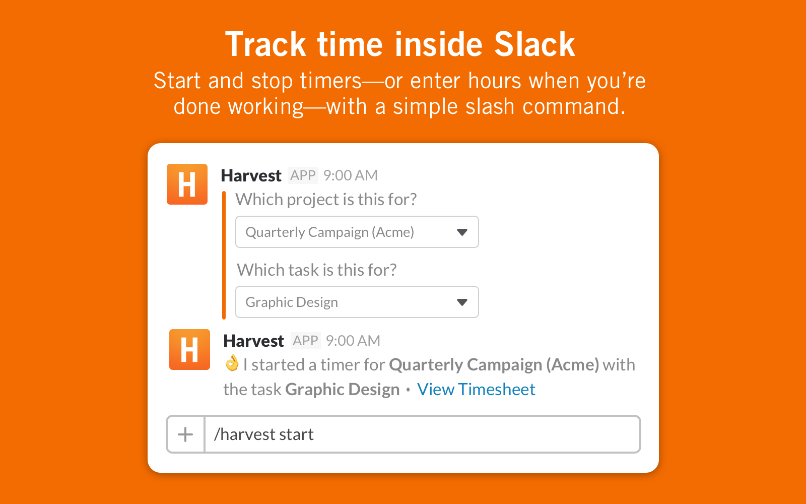 what does the harvest app track what does the harvest app track