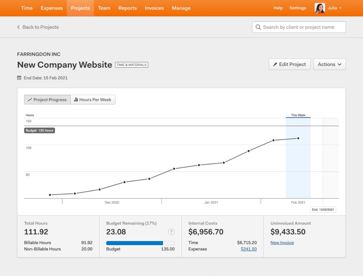 Harvest Features Time Tracking Features