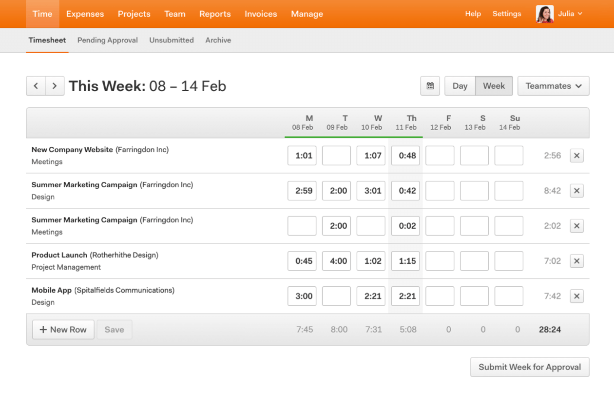 Harvest Features Time Tracking Features