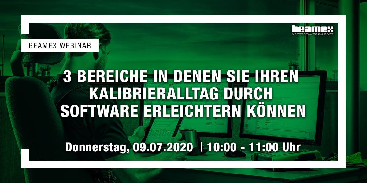 Beamex研讨会:3 Bereiche denen您古老Kalibrieralltag软件erleichtern可以在军队