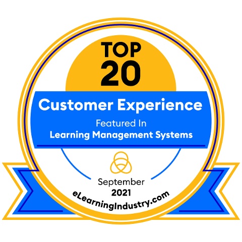 eLearning Industry Top 20 LMS CX 2021