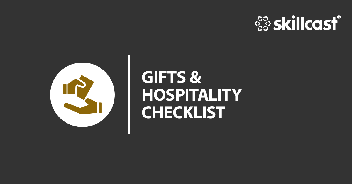 Gifts & Hospitality Checklist