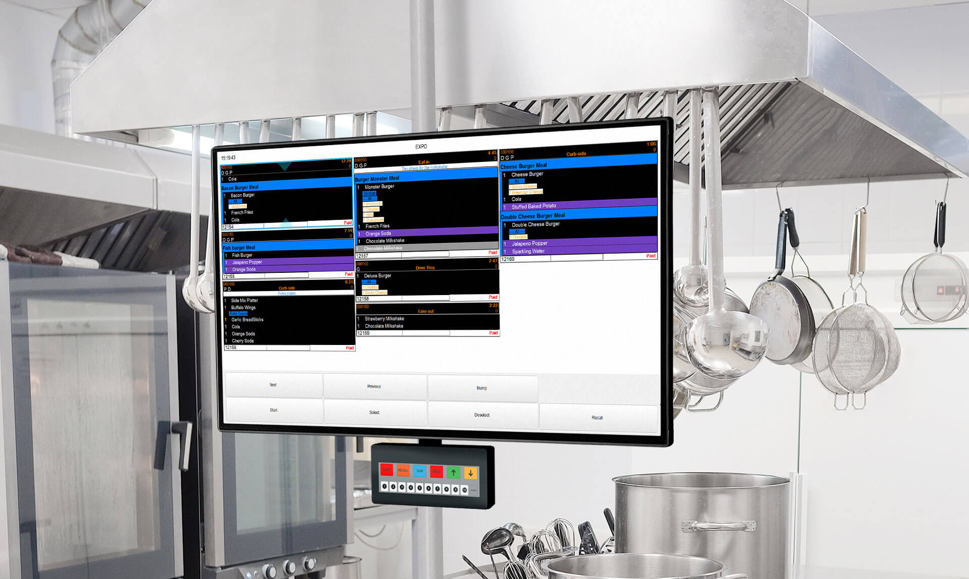 LS First Kitchen Management Display System Microsoft Dynamics 365   CB LS First For Restaurants Kitchen Management Kitchen Displays Or Printers2 