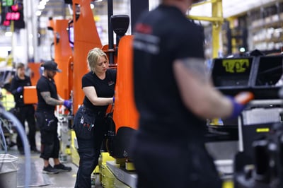 línea de producción de carretillas elevadoras