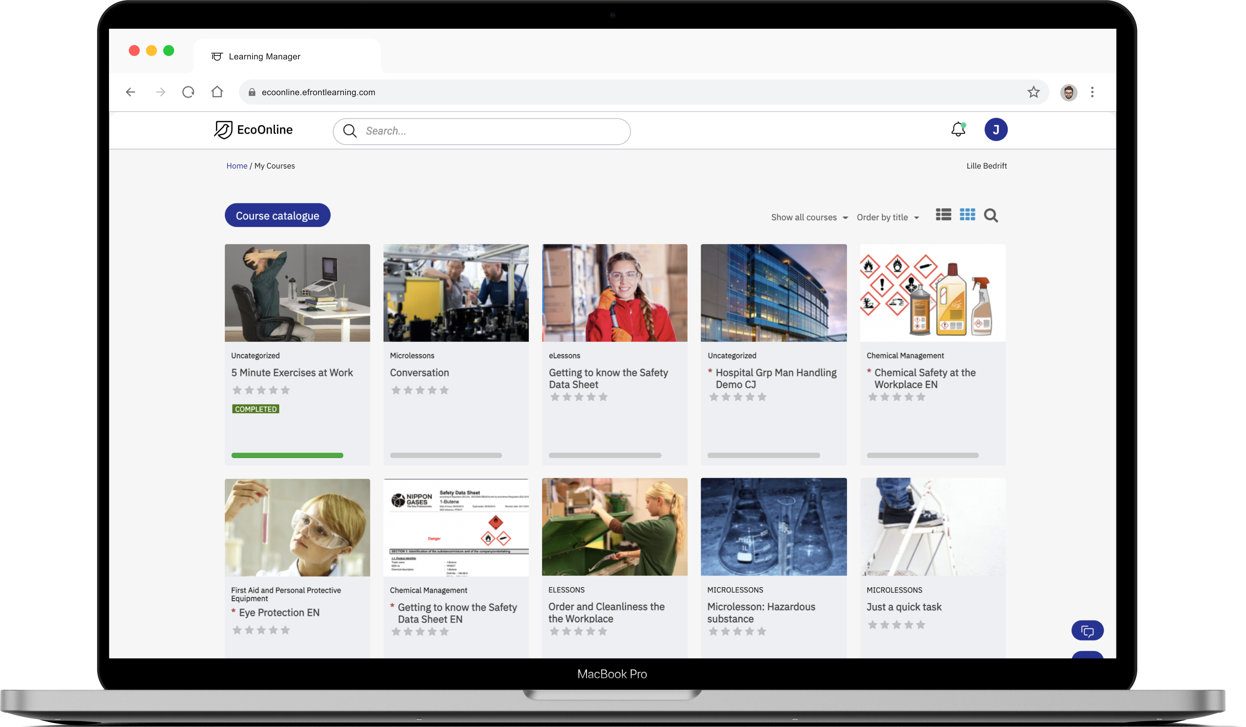 Learning Manager - Learner - home