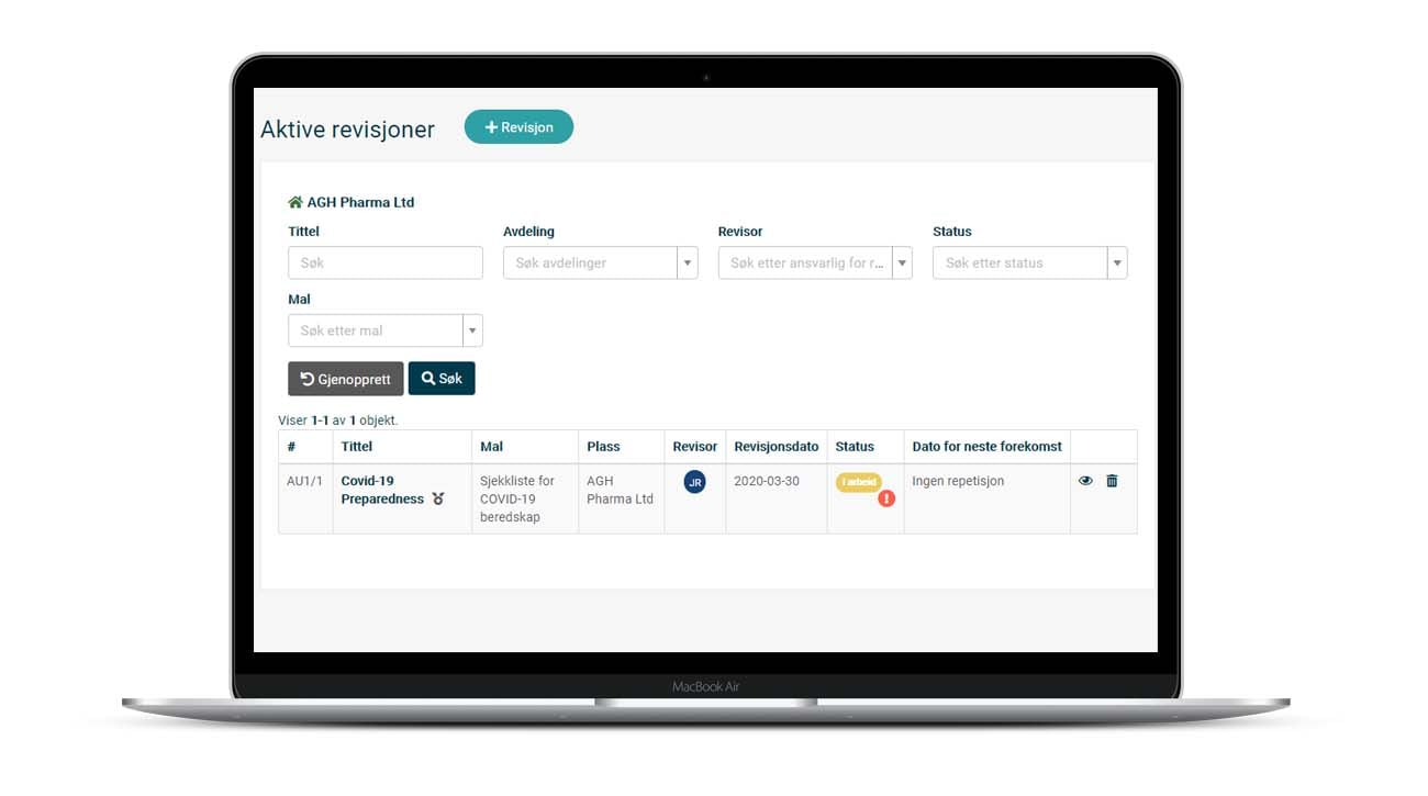 Gjennomfør og dokumenter HMS-arbeidet digitalt