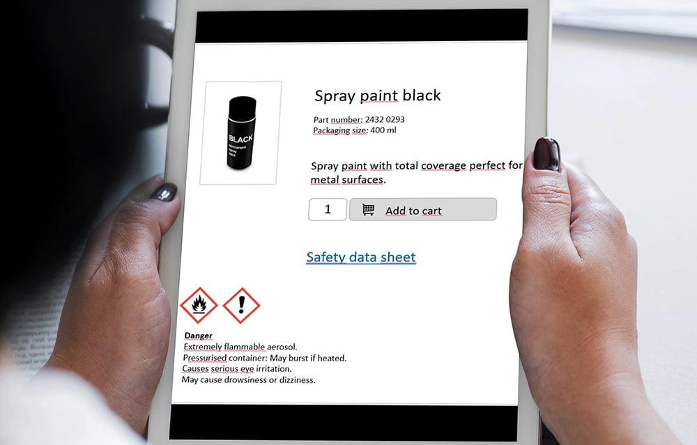 Altid adgang til opdateret kemikaliedokumentation - også i din webshop
