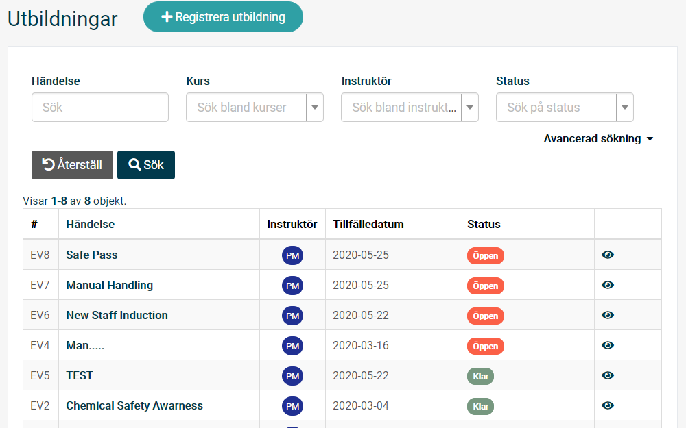 Registrering