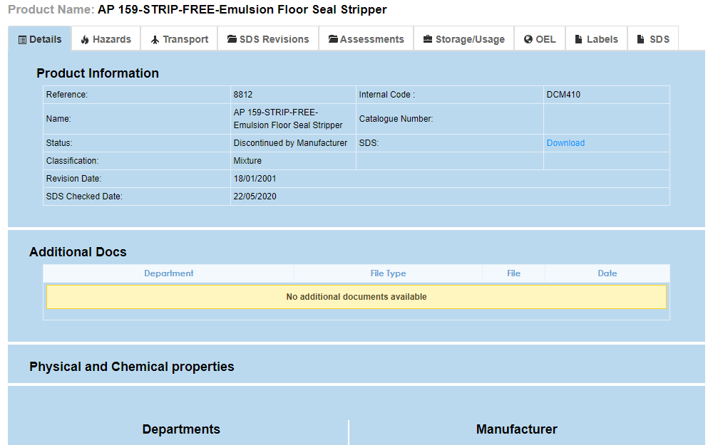 Sds Safety Data Sheets Management Online Chemdoc