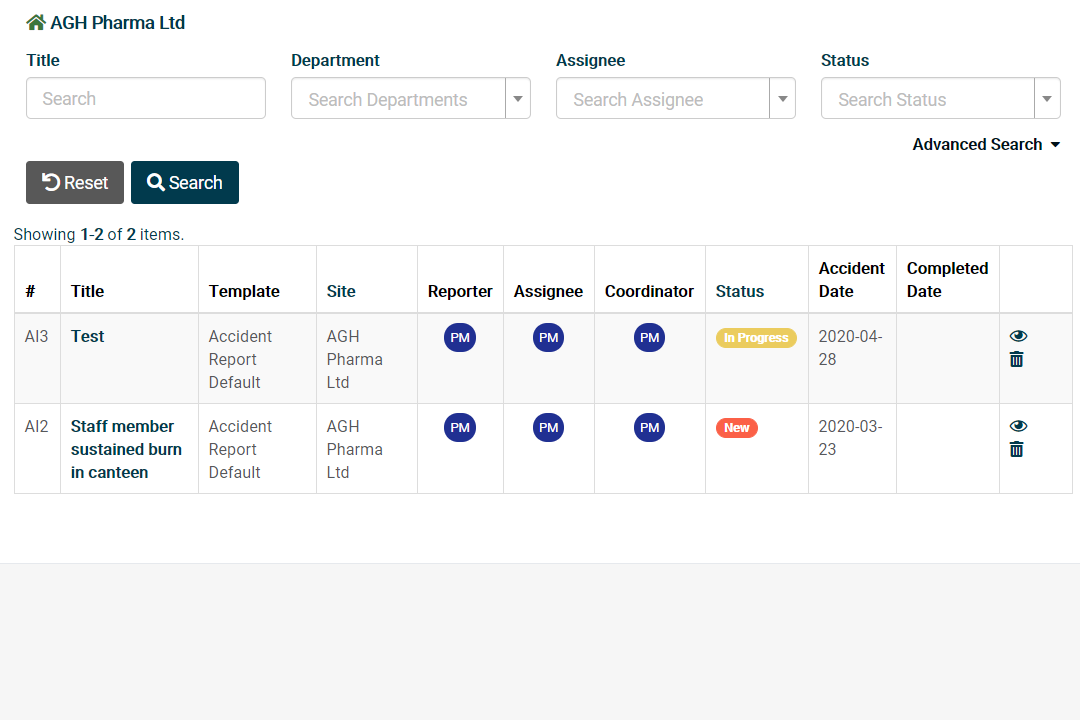 Accident Reports Form Templates Accident Reporting Software Chemical Manager