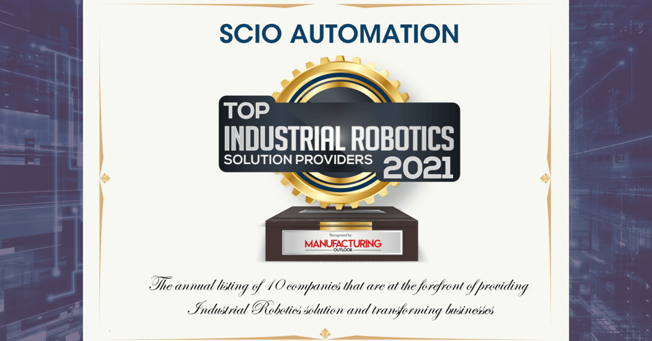 SCIO unter den "Top 10 Industrial Robotics Companies 2021"