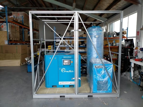 EncloseAir compressor enclosure being built for Tourism Holdings