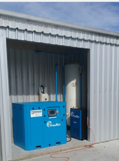 Variable speed compressor and dryer for Harrows Furniture