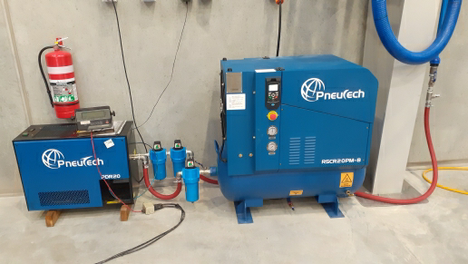 Compressed air system for Allegion