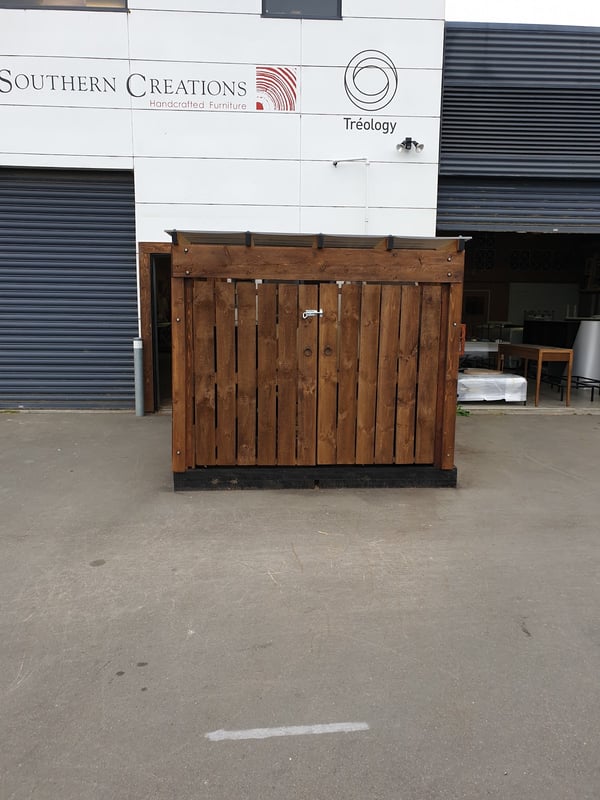 Custom compressor shed for Southern Creations