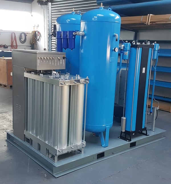 Turnkey nitrogen generation system getting ready for transportation
