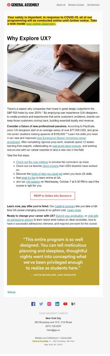 Email Newsletters Example 1 copy