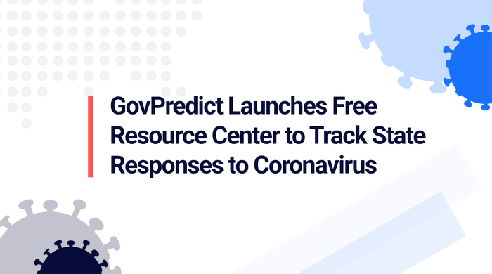GovPredict Launches Free Resource Center to Track State Responses to Coronavirus