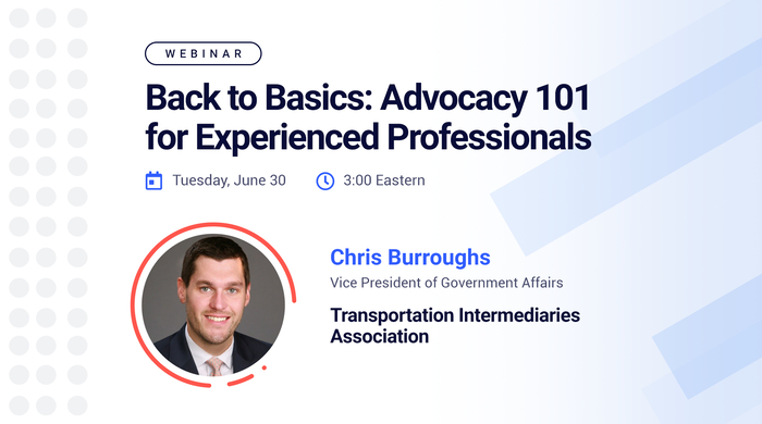 Webinar - Back to Basics: Advocacy 101 for Experienced Professionals