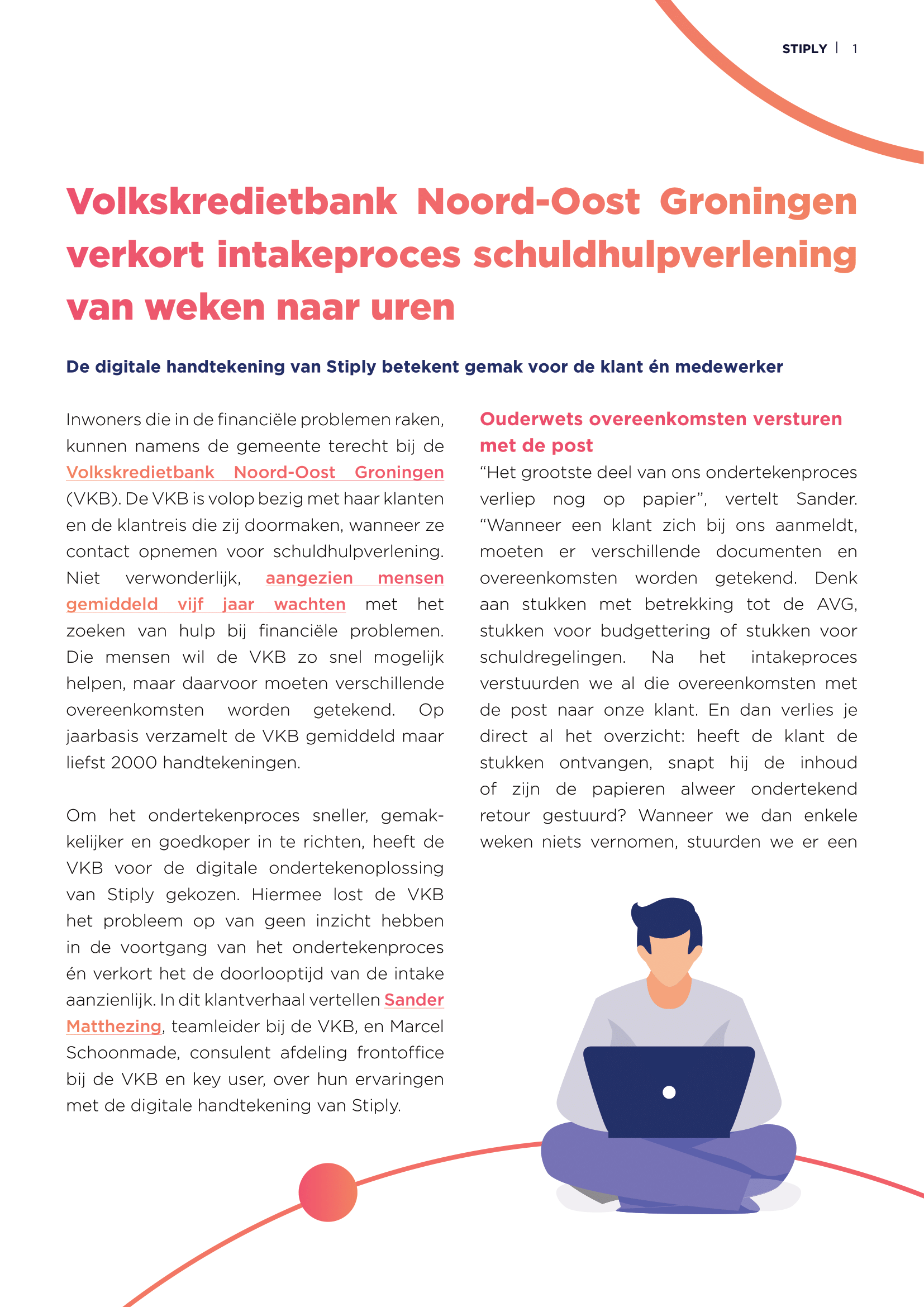 Case study digitaal ondertekenen bij de Volkskredietbank Noord-Oost Groningen PREVIEW