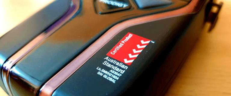 Andatech Prodigy S Breathalyser certified to Australian Standards AS3547