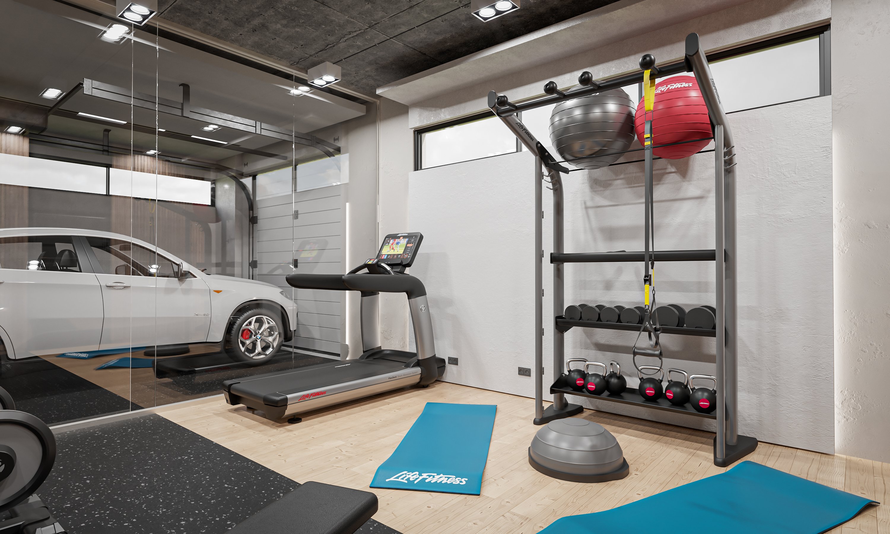 Hjemmegym garasje treningsutstyr fra Life Fitness