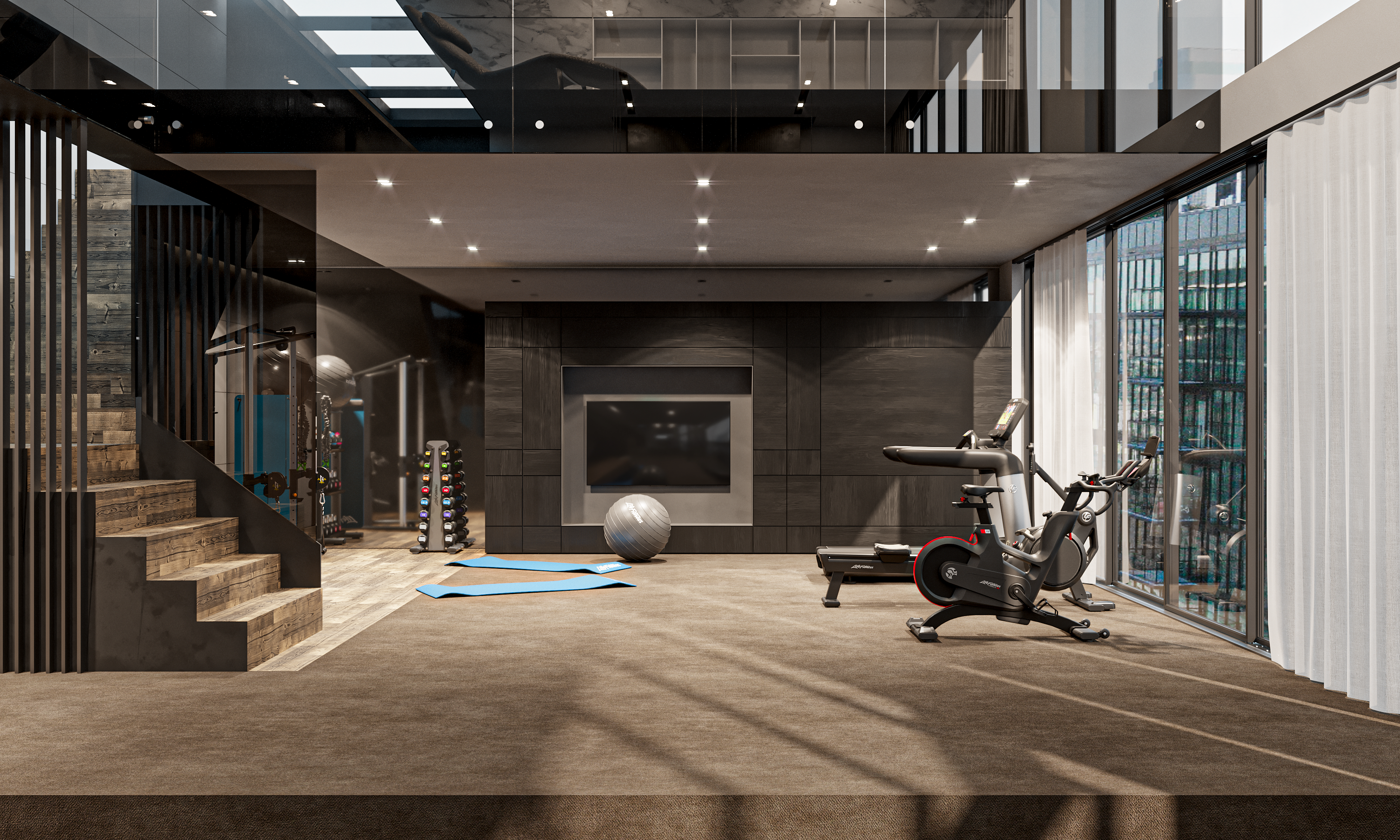 Hjemmegym penthouse toppetasje