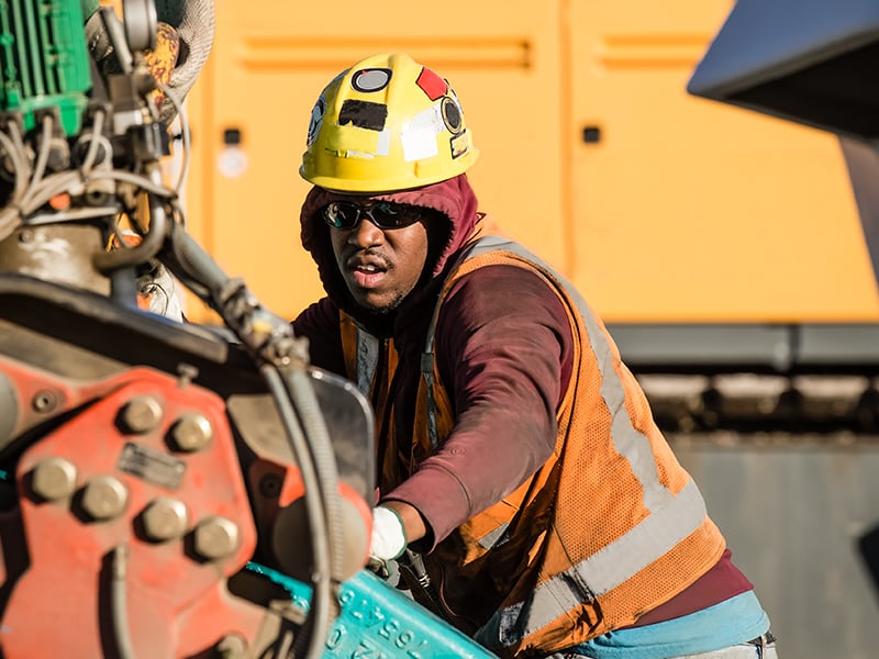 Man working