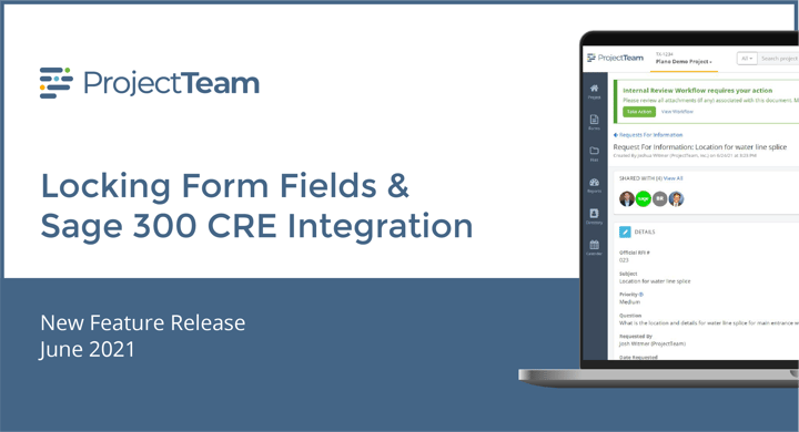 June 2021 Release Notes: Locking Fields, Integrations, Drawing Improvements