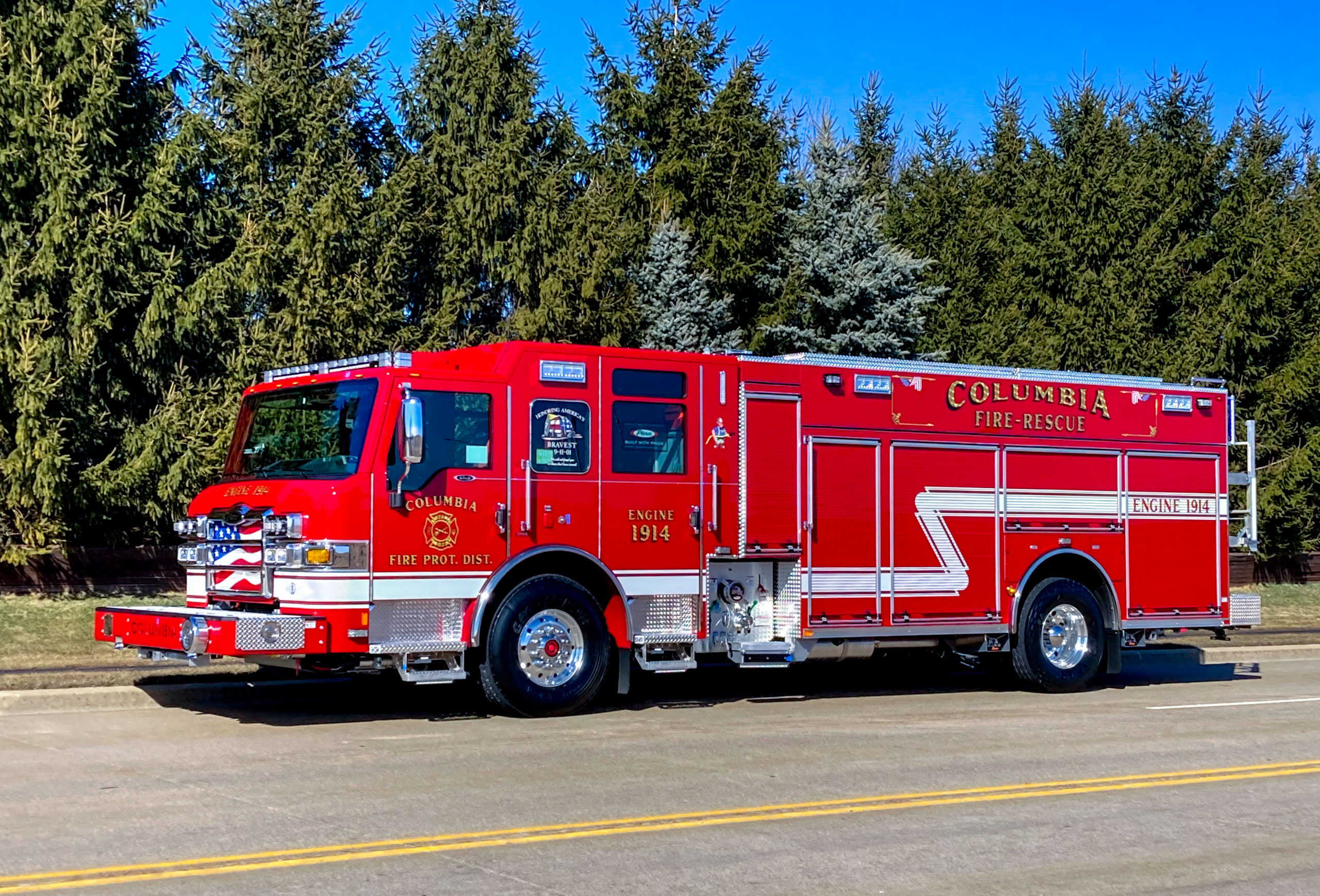Columbia Fire Protection District - Pumper | Regenjacken