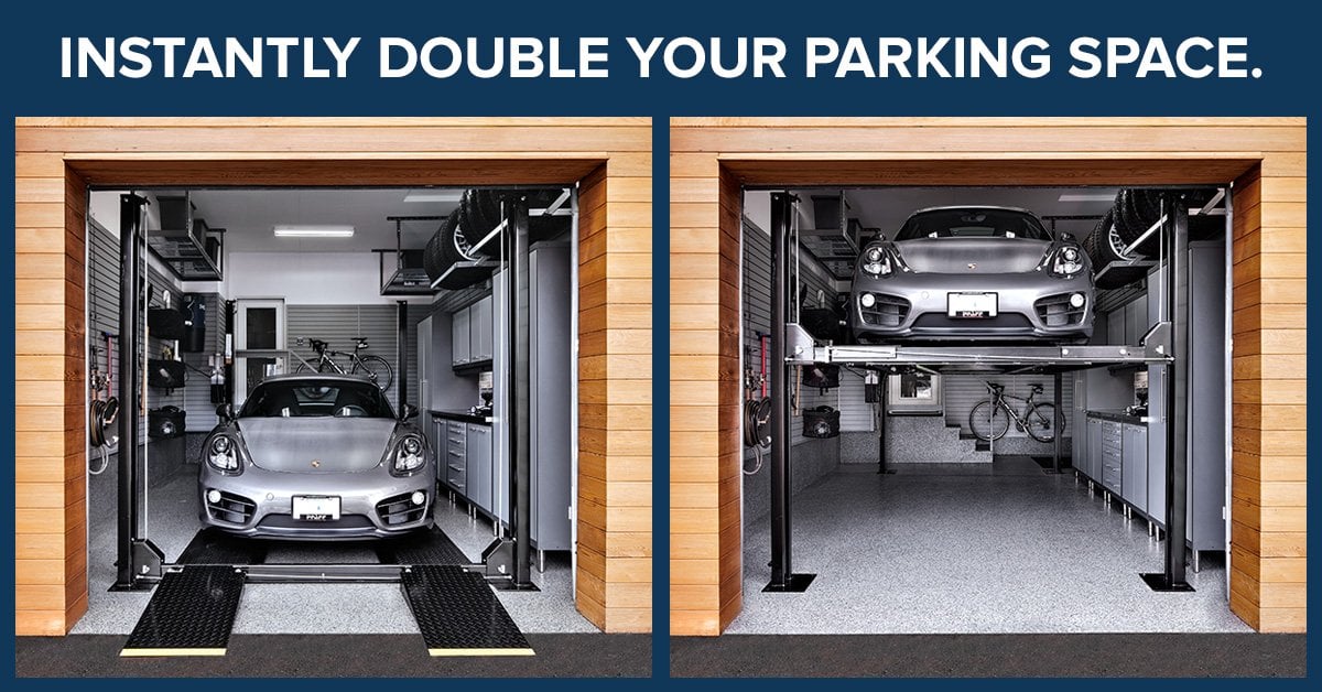 Why Adding A 4 Post Car Lift Is Smarter, Best Residential Garage Car Storage Lifts