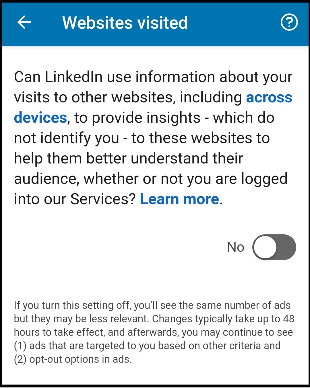 LinkedIn Privacy Settings