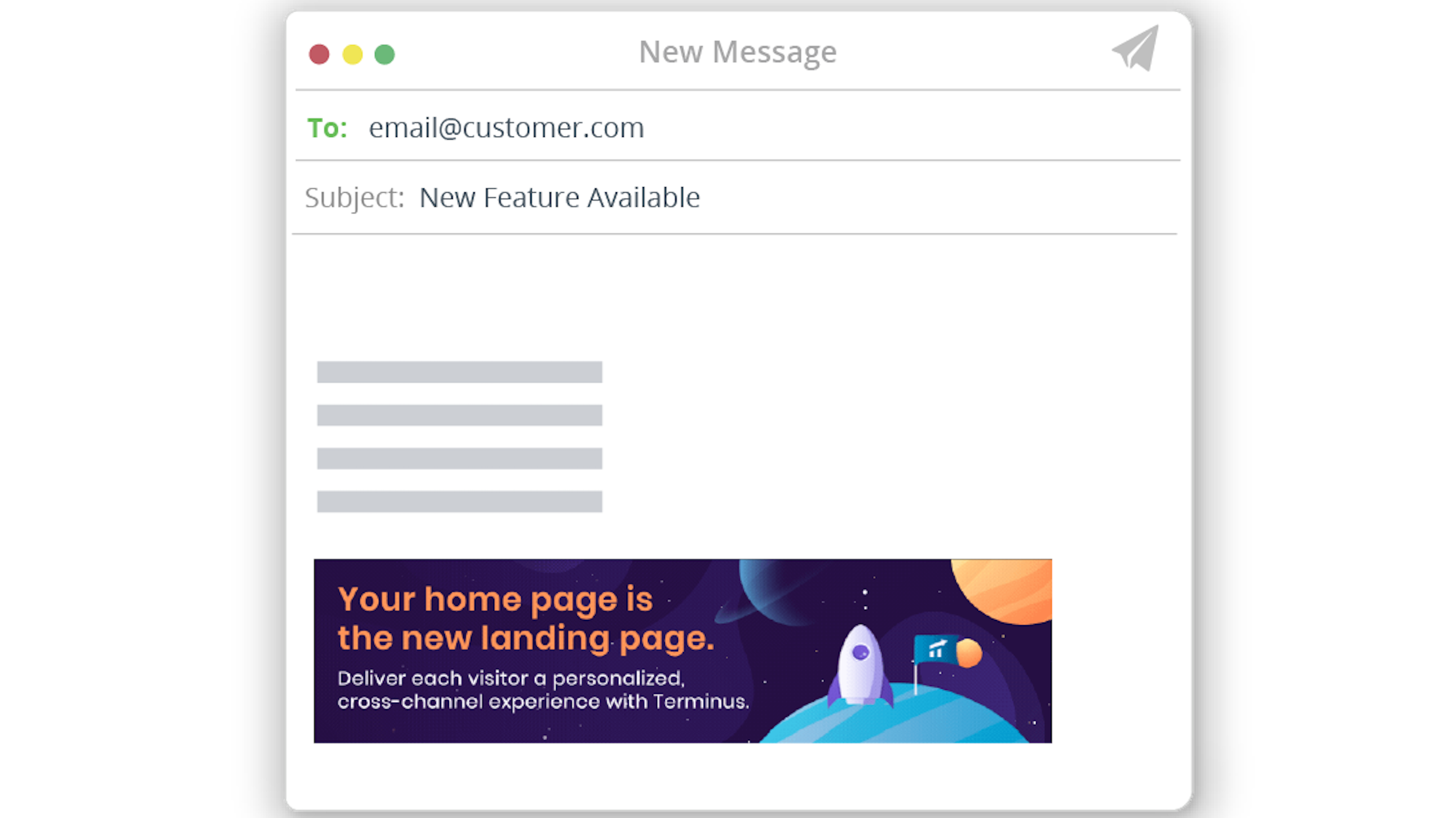 Hyper-targeted ads in every single email, powered by HubSpot
