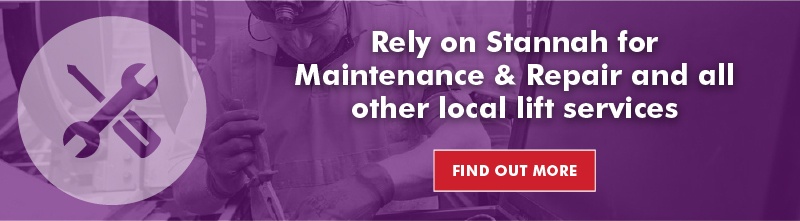 Local lift maintenance and repair services by Stannah