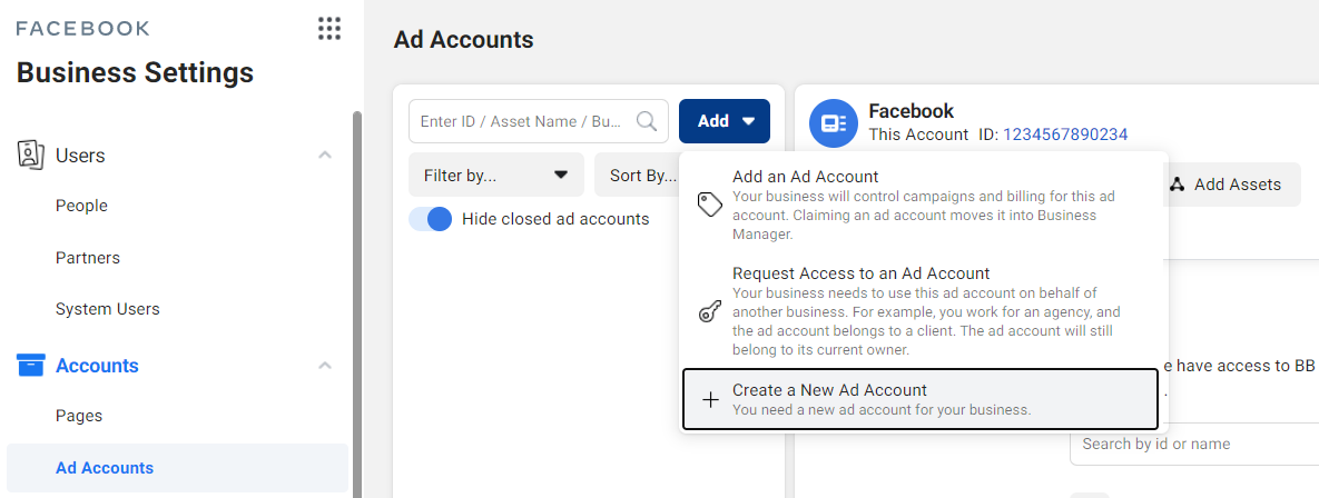 Facebook Ad Account Setup