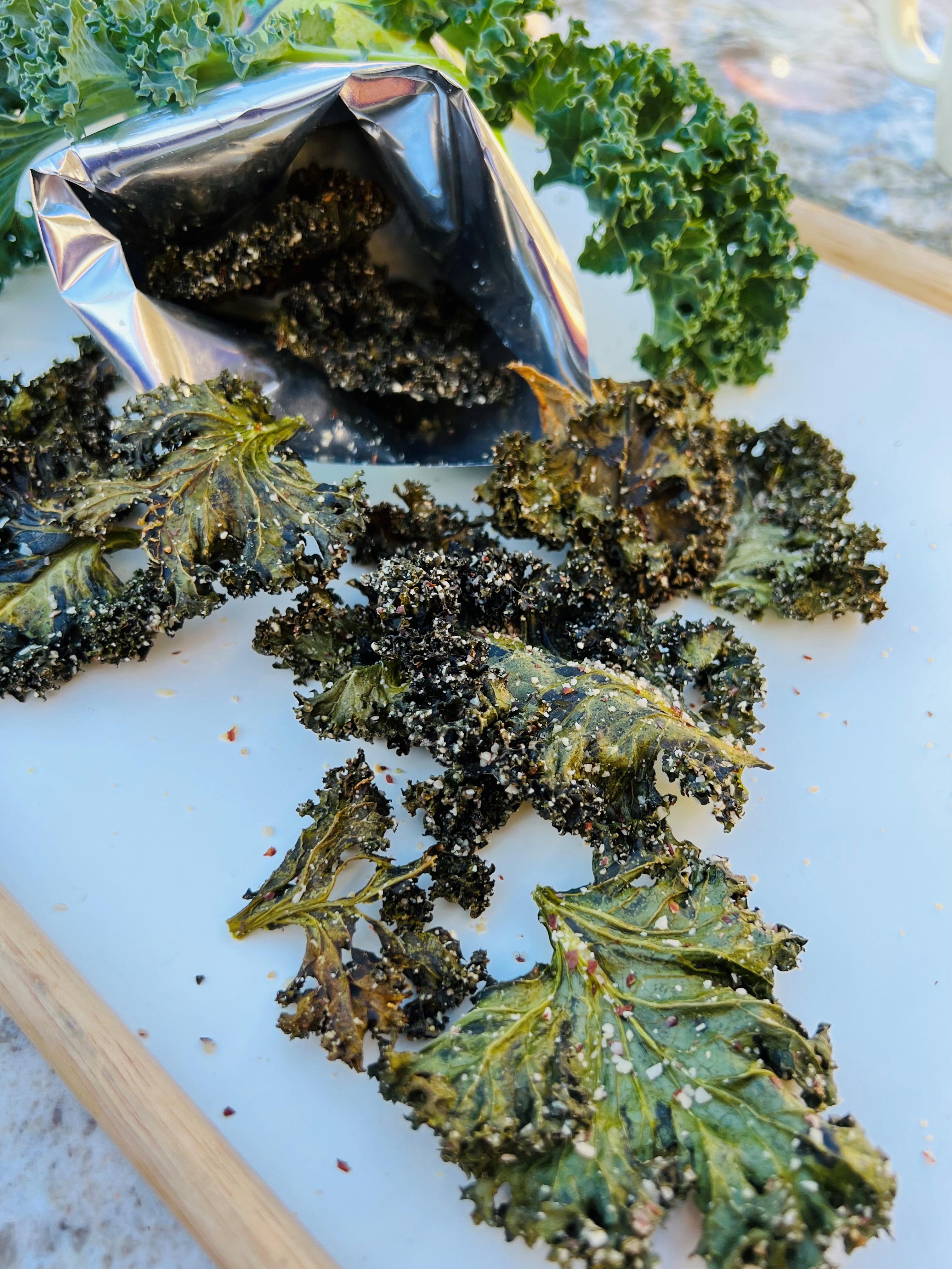 baked kale chips