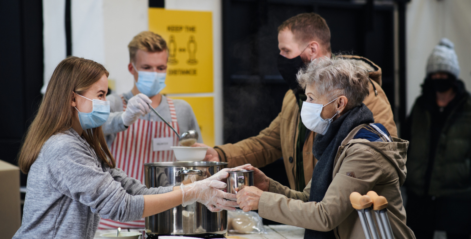 Food pantry donation line