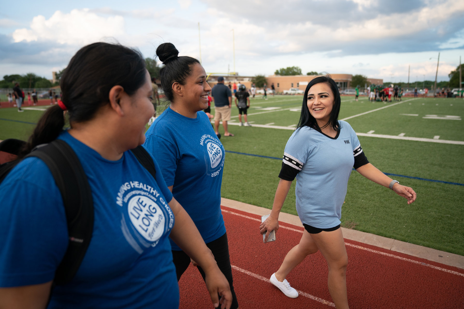 football moms walking moai