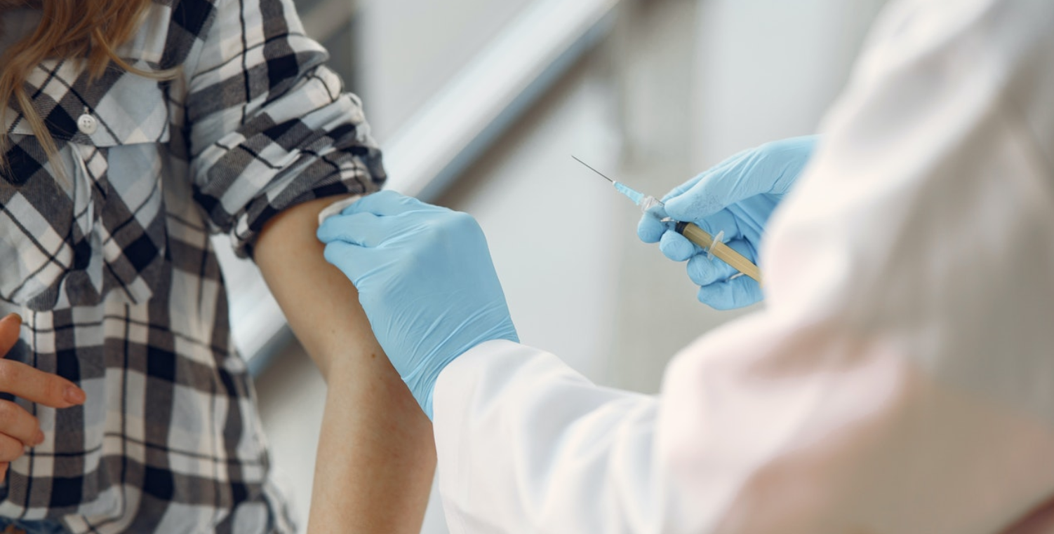 person getting vaccine