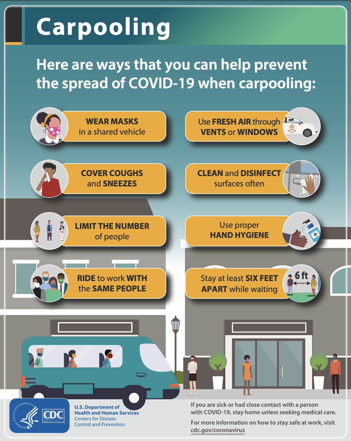 CDC carpool tips