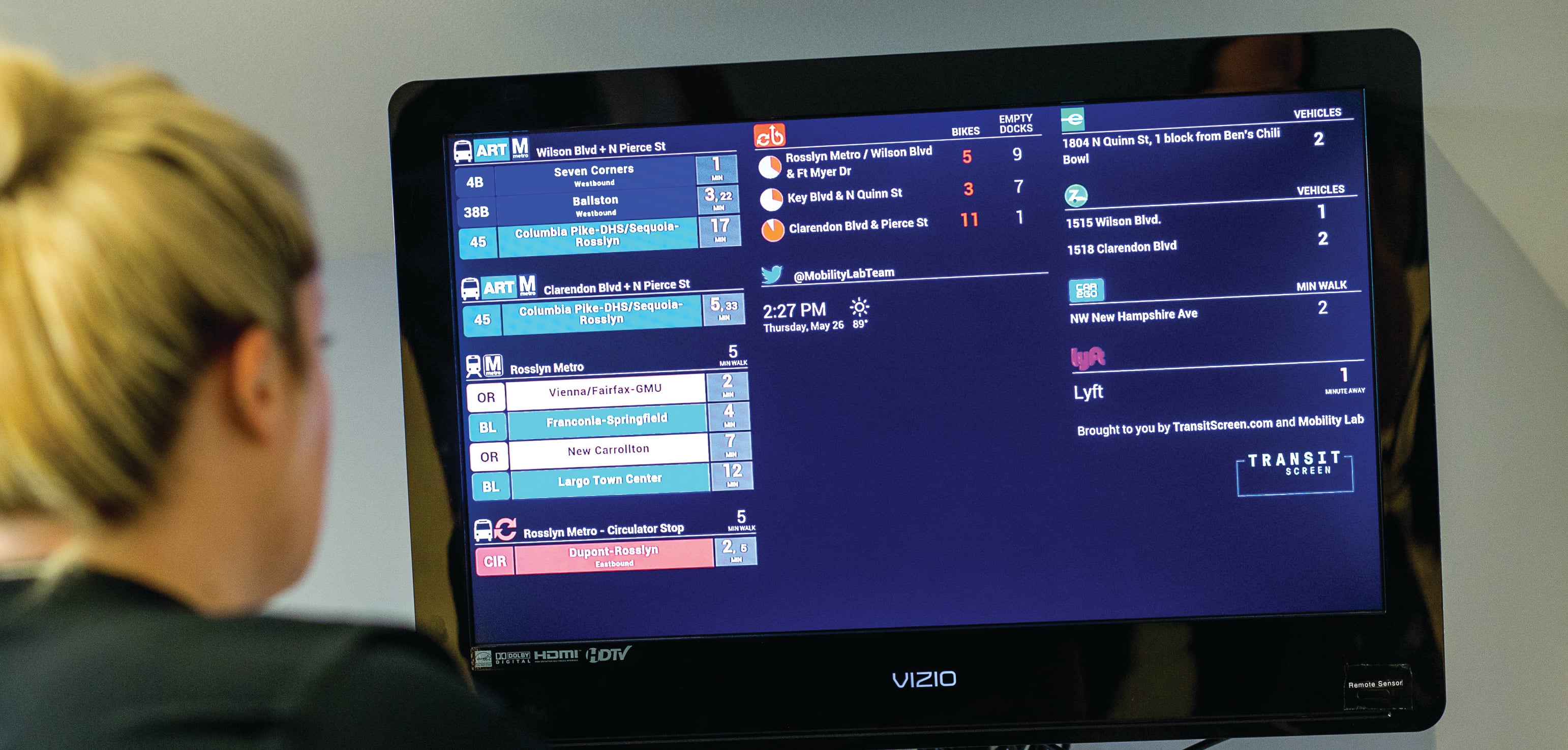 Get a FREE Transit Screen Feed | goDCgo