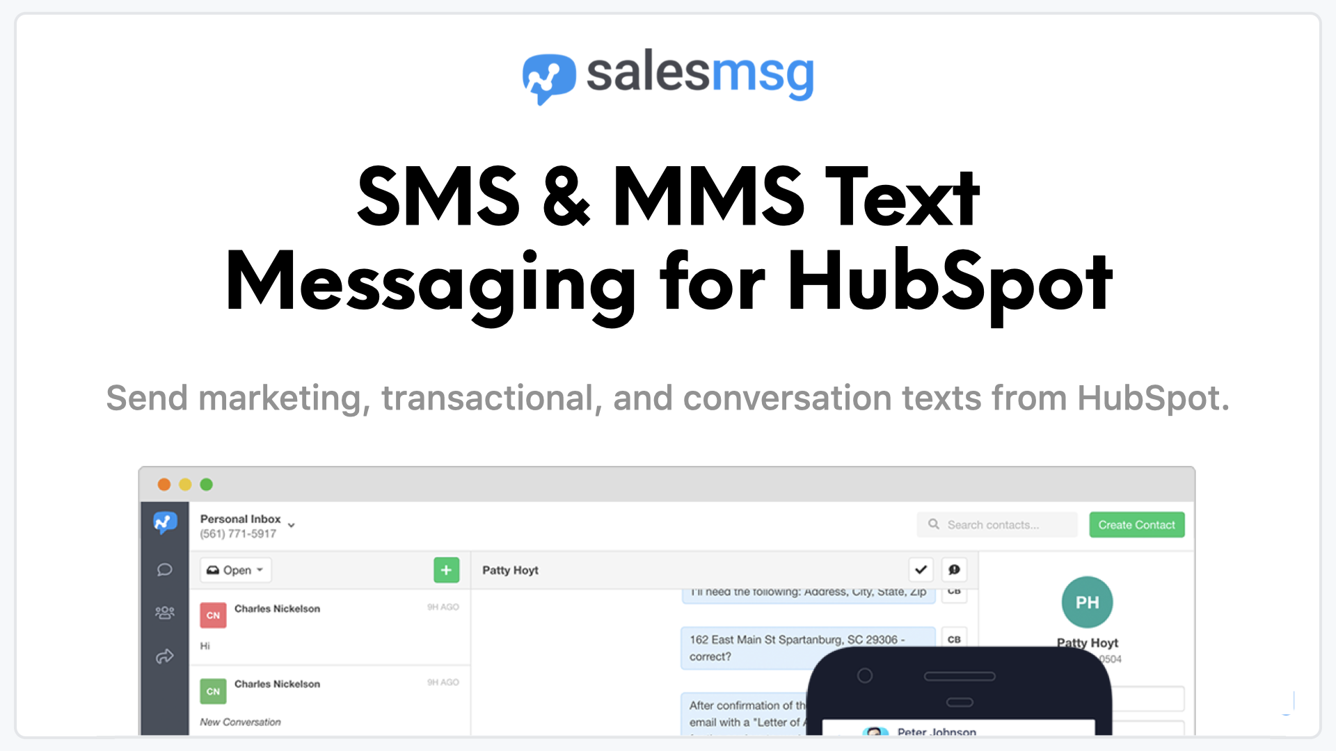 Salesmsg Hubspot Integration Connect Them Today