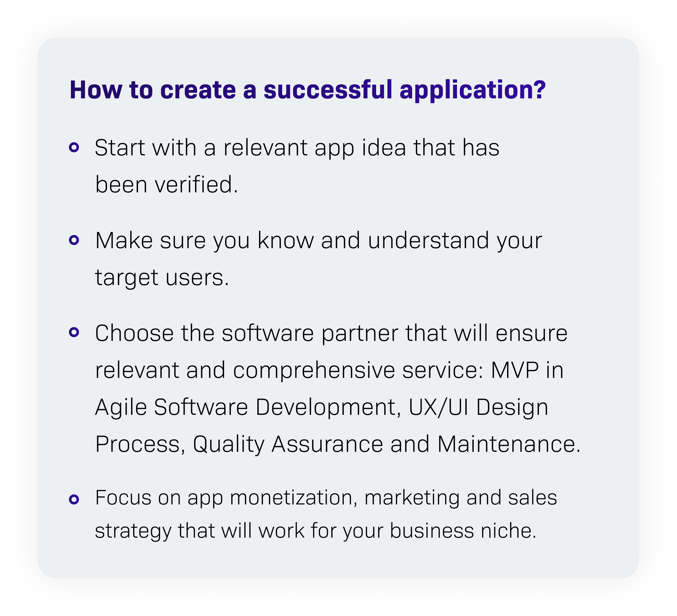How to create a successful application-2