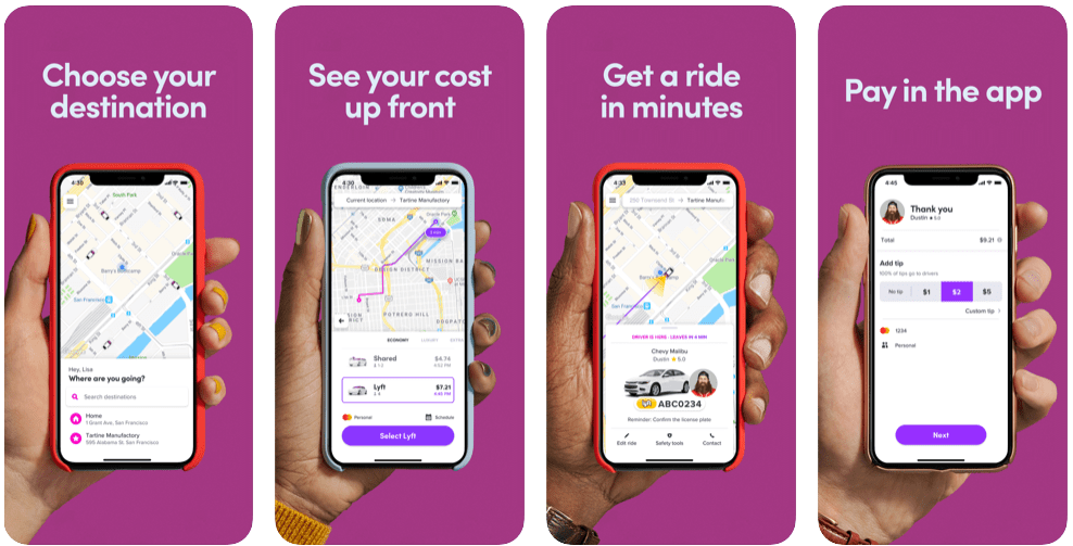 iOS application written in Swift - Lyft