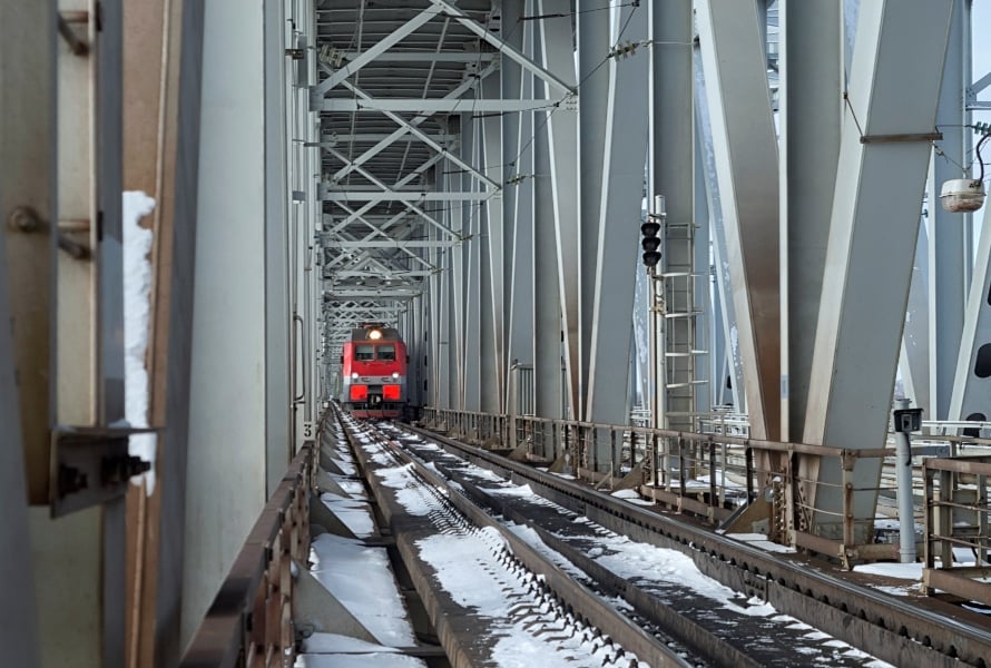 Bridge Inspection on Bustling Section of the Trans-Siberian Railroad Made Possible with Elios 2