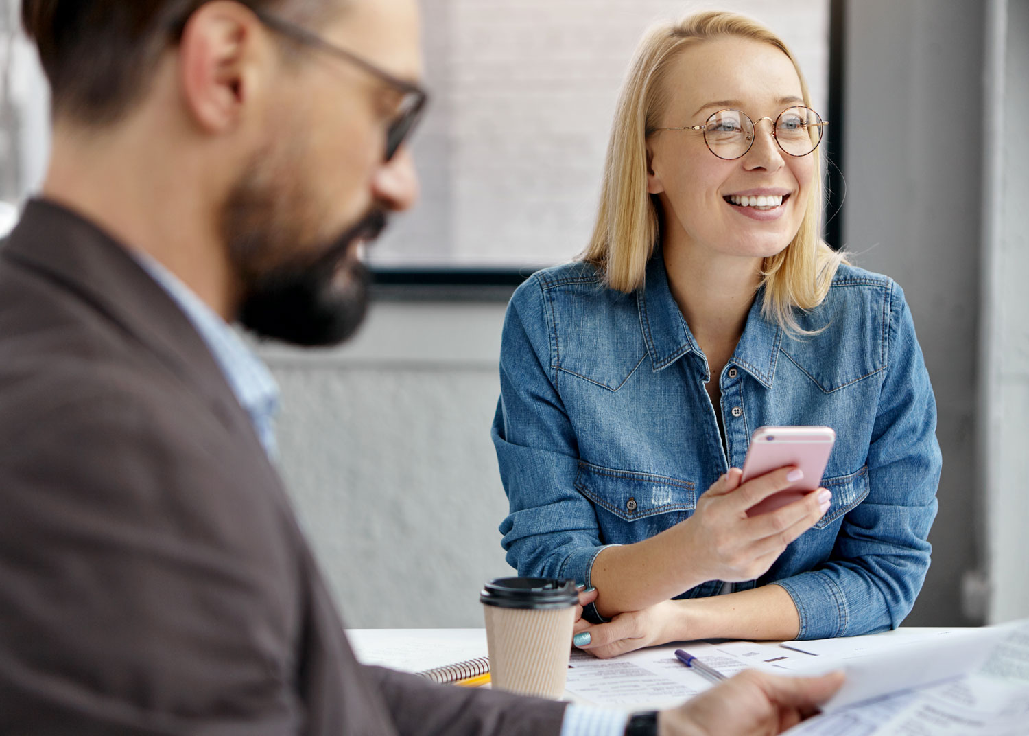 female-and-male-office-managers