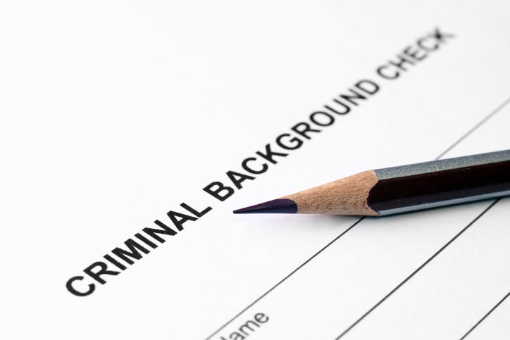 Criminal background check for employment