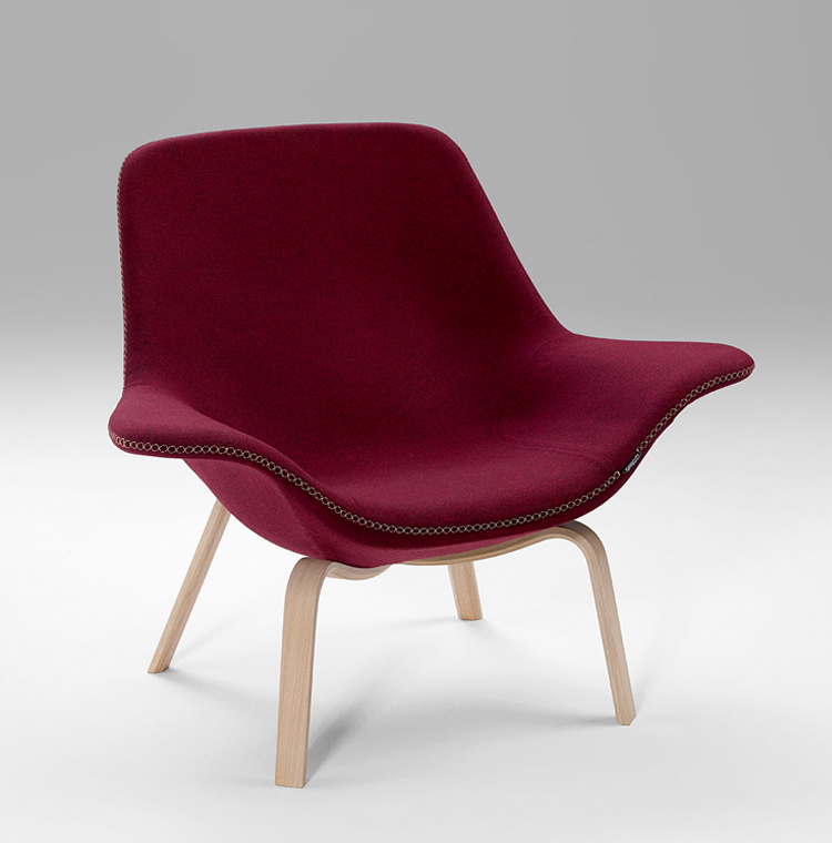 Oyster by OFFECCT chair in red